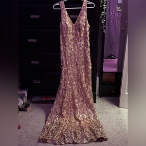 City Triangles Baby Pink Prom Dress